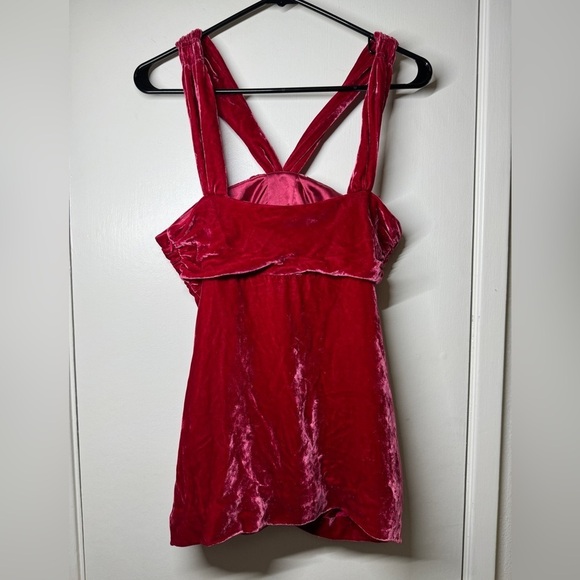 NWT Marc by Marc Jacobs Strawberry Daiquiri Pink Velvet Silk Blend Bow Blouse 6 - Picture 9 of 16